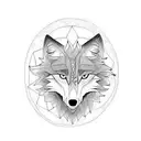 Wolf, pheonix and eagle wings tattoo design idea