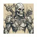 fallout 4 ghoul surrounded tattoo design idea
