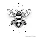 Honey Bee tattoo design idea