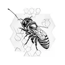 Honey Bee tattoo design idea