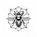 Honey Bee tattoo design idea