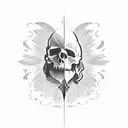 guillotine tattoo design idea