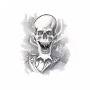 guillotine tattoo design idea