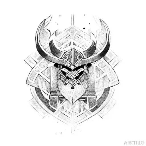 viking tribal tattoo design idea