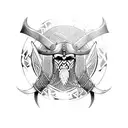 viking tribal tattoo design idea