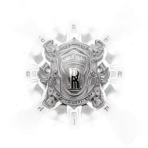money roll royce los angeles tattoo design idea