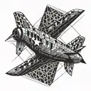 Air force On the sleeve tattoo design idea