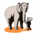 Elephant tattoo design idea