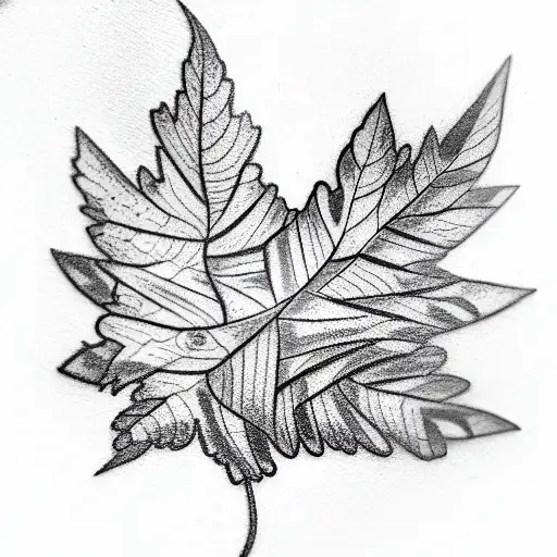  buds leafs  tattoo design idea