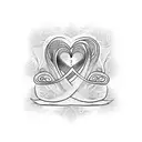 matching tattoo for spouse based on lyrics "what is love besides, two souls trying to heal each other." tattoo design idea