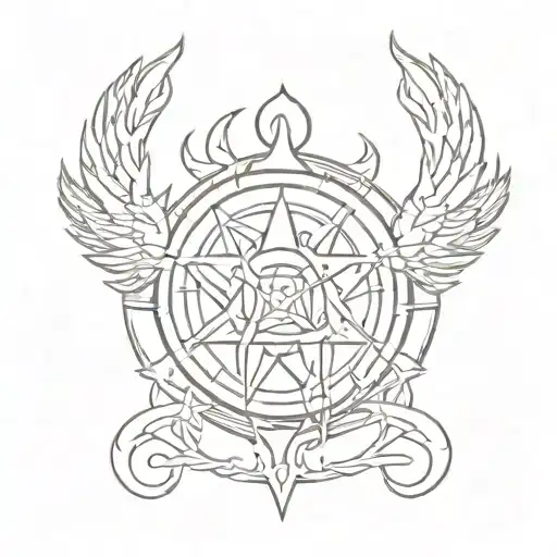 supernatural dean Winchester symbol tattoo design idea