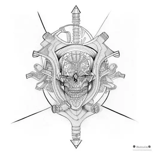 Anatomy tattoo design idea