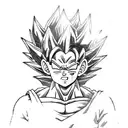 son Goku, Vegeta, son gohan tattoo design idea
