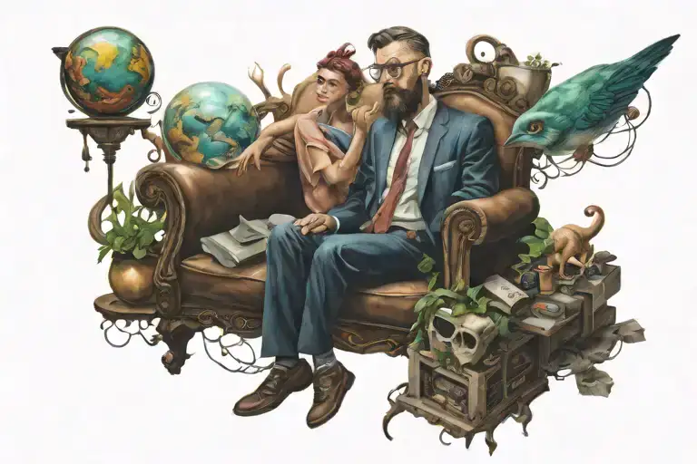 therapy session tattoo design idea