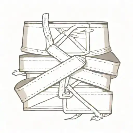 BJJ Gi Belt wrapped tattoo design idea