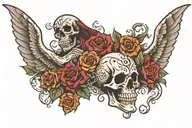 holy death tattoo design idea