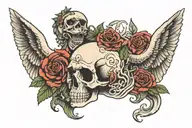 holy death tattoo design idea