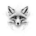 Fox tattoo design idea