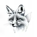 Fox tattoo design idea