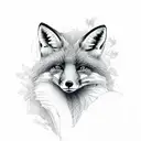 Fox tattoo design idea