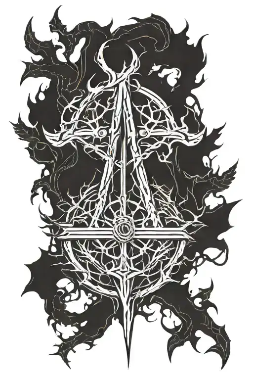 hunter´s rune bloodborne inspired tattoo tattoo design idea