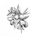 Olive wreath  tattoo design idea