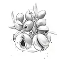 Olive wreath  tattoo design idea