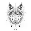 Black Wolf tattoo design idea