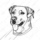 labrador tattoo design idea