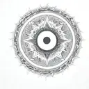 solar eclipse tattoo design idea