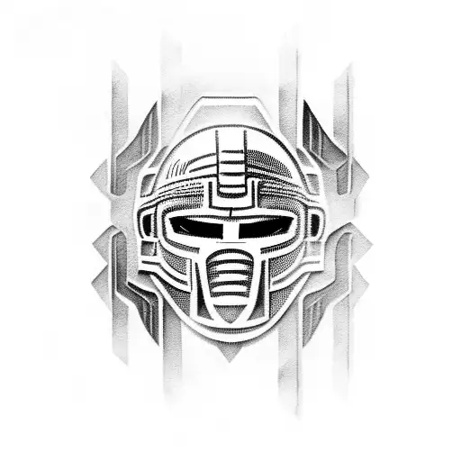 Spartan helmet tattoo design idea