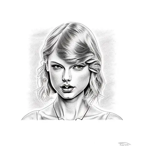 A newspaper headline featuring Taylor Swift tattoo design idea