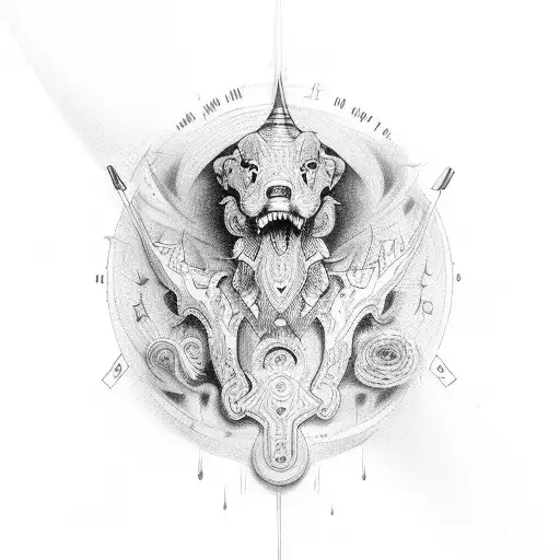 7 principles of hermetism tattoo design idea