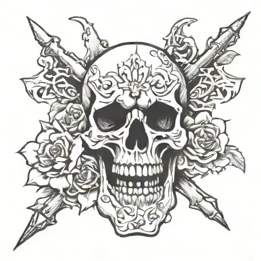 bone fuck tattoo design idea