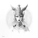 Freya goddess  tattoo design idea