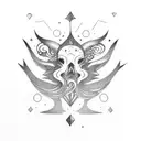 Aquarius  tattoo design idea