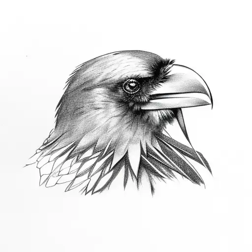 Raven, nevermore tattoo design idea