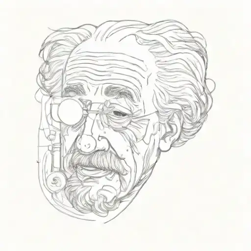 albert einstein tattoo design idea