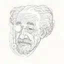 albert einstein tattoo design idea