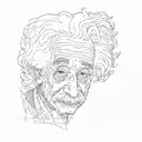 albert einstein tattoo design idea