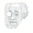albert einstein tattoo design idea