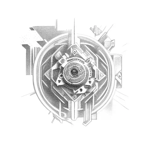 v8 engine tattoo design idea