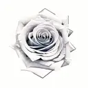 rose fire tattoo design idea