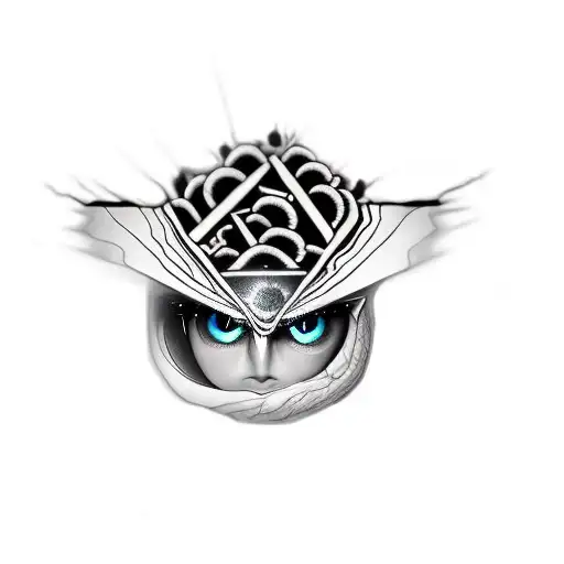 change eye color to yellow  tattoo design idea