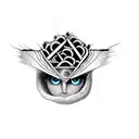 change eye color to yellow  tattoo design idea