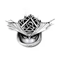 only change eye color to yellow  tattoo design idea