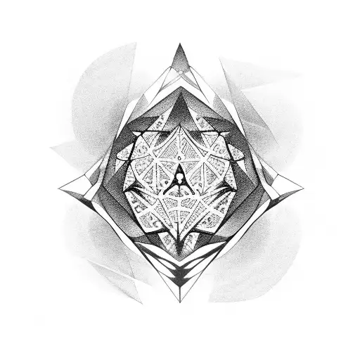 Diamond tattoo design idea