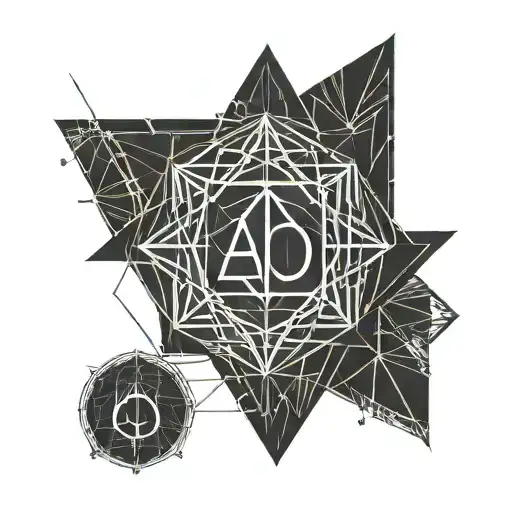 alpha omega logo tattoo design idea