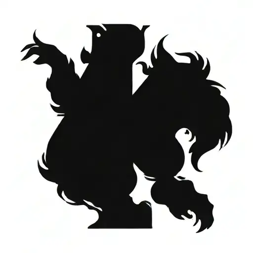 alpha omega greek letters tattoo design idea