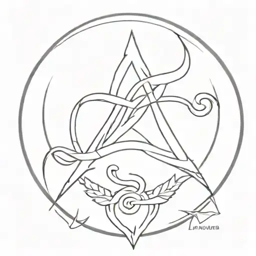 alpha omega logo Greek tattoo design idea